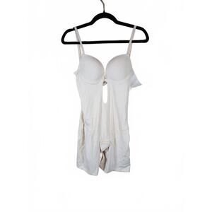 Slimers Backless Shapewear Strapless Bodysuit Slimming Beige S